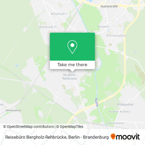 Reisebüro Bergholz-Rehbrücke map