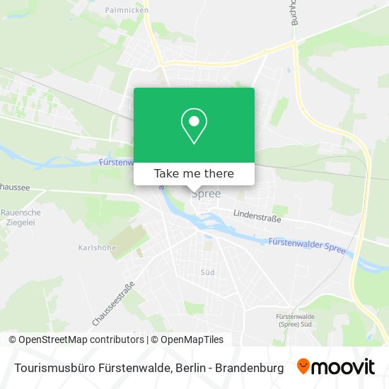 Карта Tourismusbüro Fürstenwalde