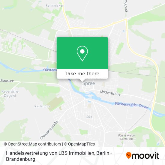 Handelsvertretung von LBS Immobilien map