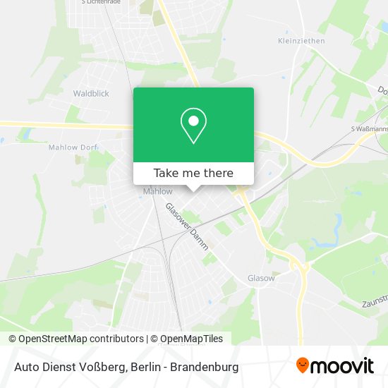 Auto Dienst Voßberg map