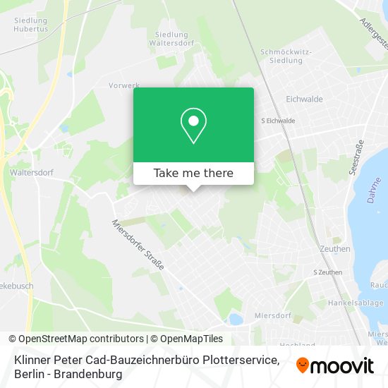 Карта Klinner Peter Cad-Bauzeichnerbüro Plotterservice