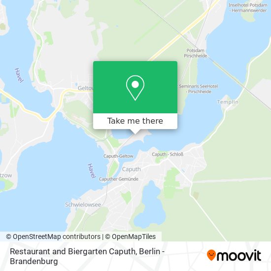 Restaurant and Biergarten Caputh map