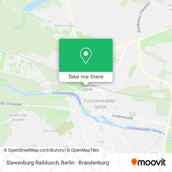 Slawenburg Raddusch map