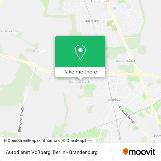 Карта Autodienst Voßberg