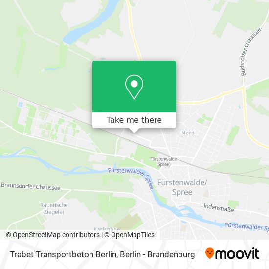 Trabet Transportbeton Berlin map