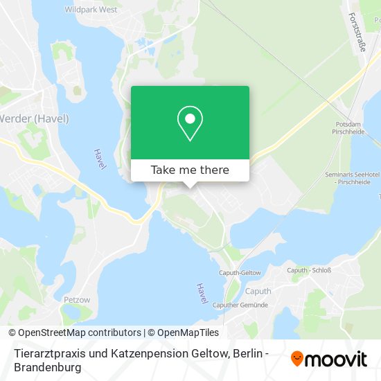 Tierarztpraxis und Katzenpension Geltow map