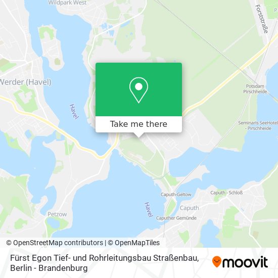 Карта Fürst Egon Tief- und Rohrleitungsbau Straßenbau