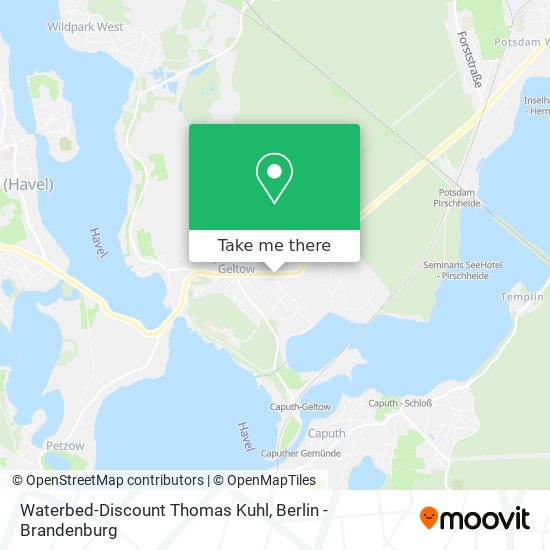 Waterbed-Discount Thomas Kuhl map