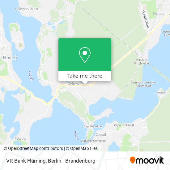 VR-Bank Fläming map