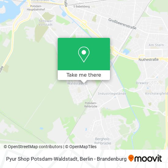 Pyur Shop Potsdam-Waldstadt map