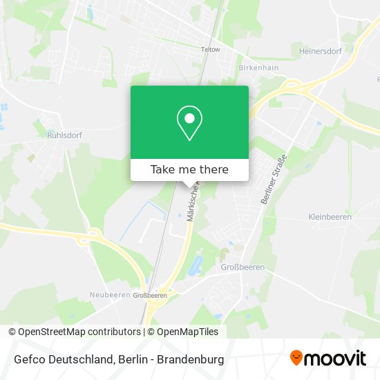 Карта Gefco Deutschland