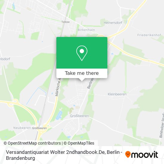 Versandantiquariat Wolter 2ndhandbook.De map