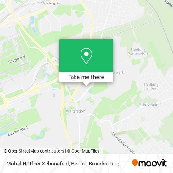 Карта Möbel Höffner Schönefeld