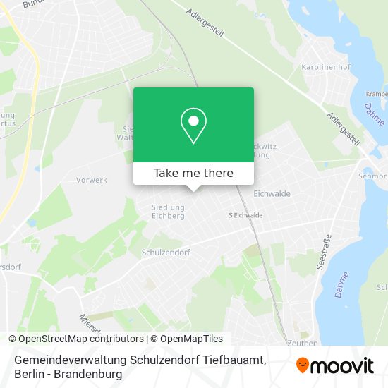 Карта Gemeindeverwaltung Schulzendorf Tiefbauamt