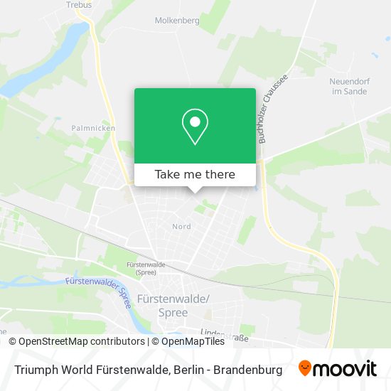 Triumph World Fürstenwalde map