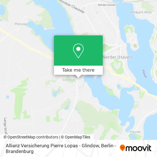 Карта Allianz Versicherung Pierre Lopas - Glindow