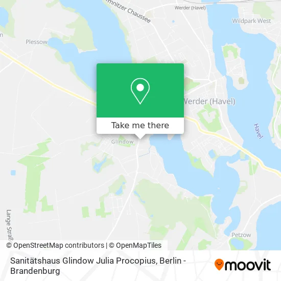 Карта Sanitätshaus Glindow Julia Procopius