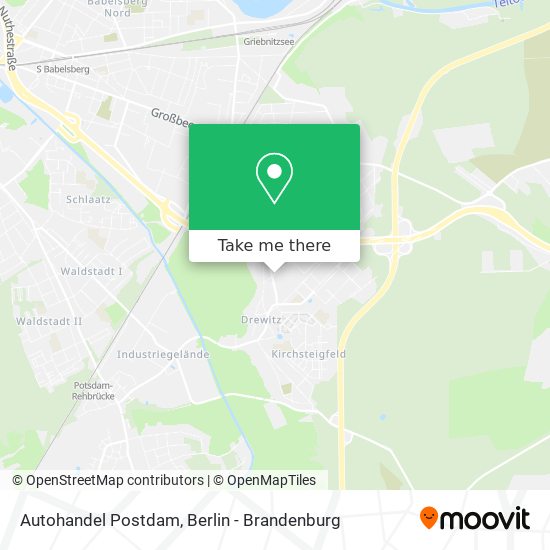 Autohandel Postdam map