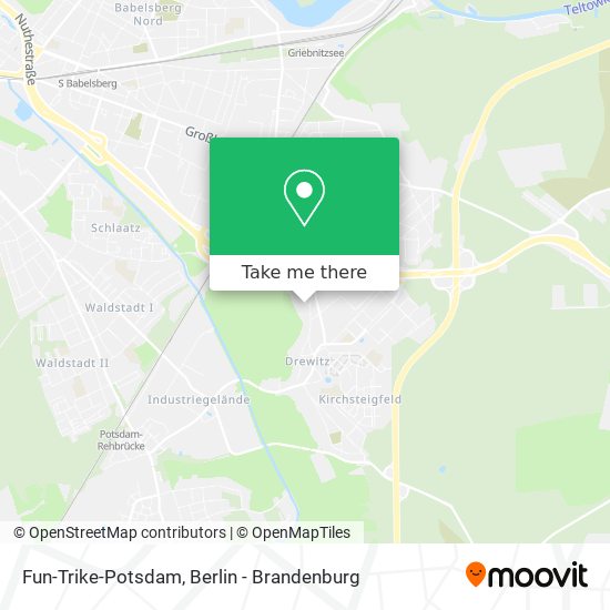 Fun-Trike-Potsdam map