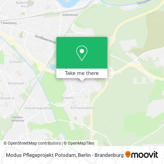 Modus Pflegeprojekt Potsdam map