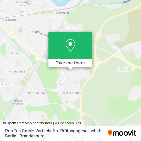 Карта Pon.Tus GmbH Wirtschafts- Prüfungsgesellschaft