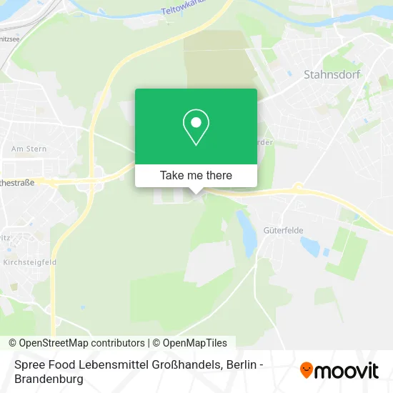 Карта Spree Food Lebensmittel Großhandels