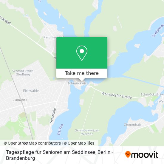 Карта Tagespflege für Senioren am Seddinsee