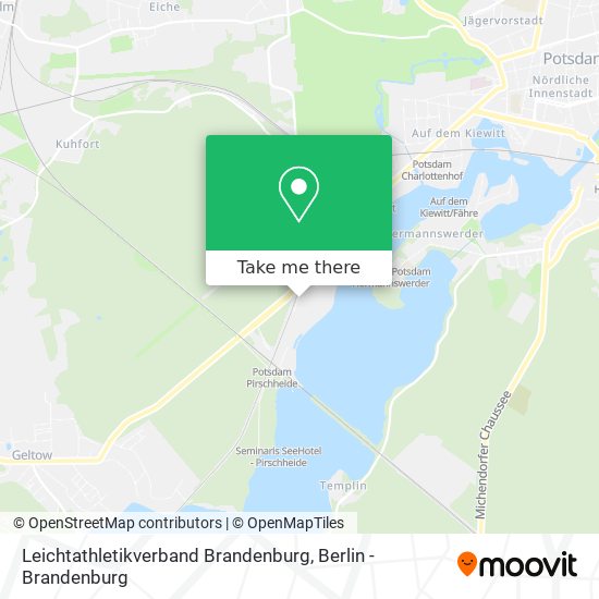 Leichtathletikverband Brandenburg map