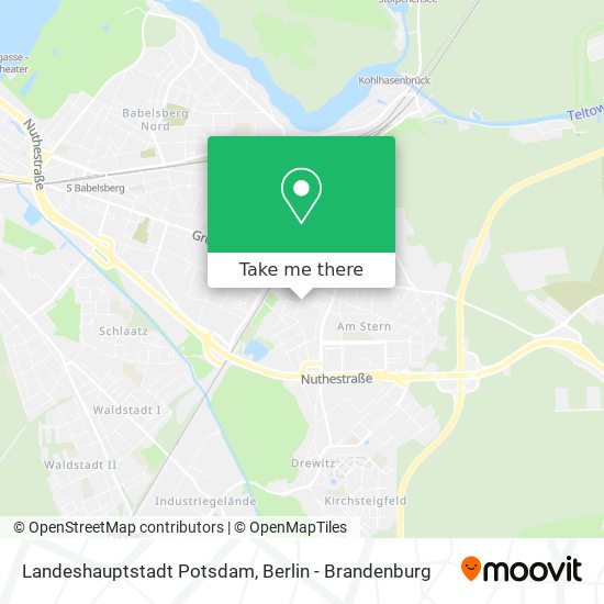 Карта Landeshauptstadt Potsdam