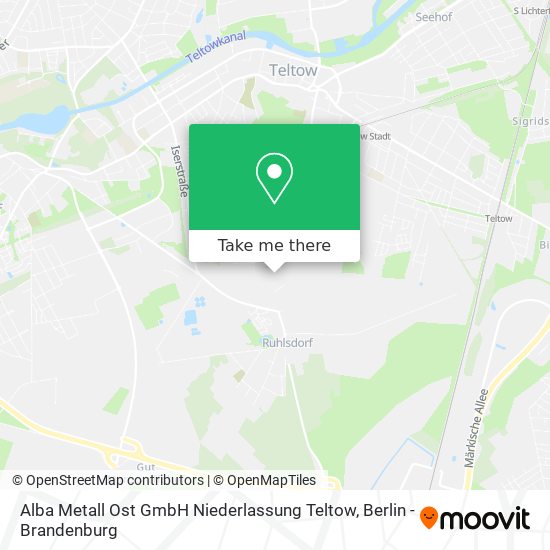 Alba Metall Ost GmbH Niederlassung Teltow map