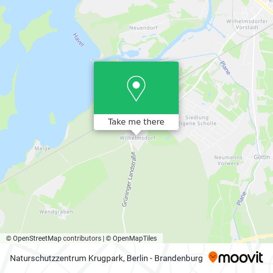 Naturschutzzentrum Krugpark map