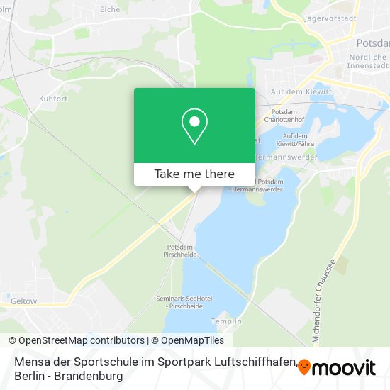 Карта Mensa der Sportschule im Sportpark Luftschiffhafen
