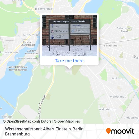 Wissenschaftspark Albert Einstein map