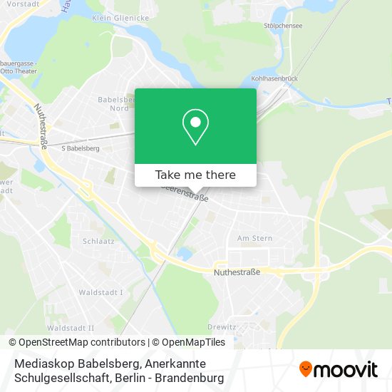 Mediaskop Babelsberg, Anerkannte Schulgesellschaft map