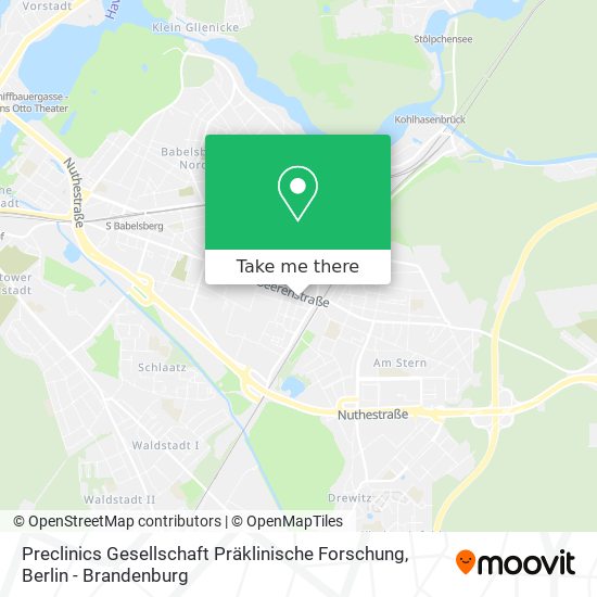 Preclinics Gesellschaft Präklinische Forschung map
