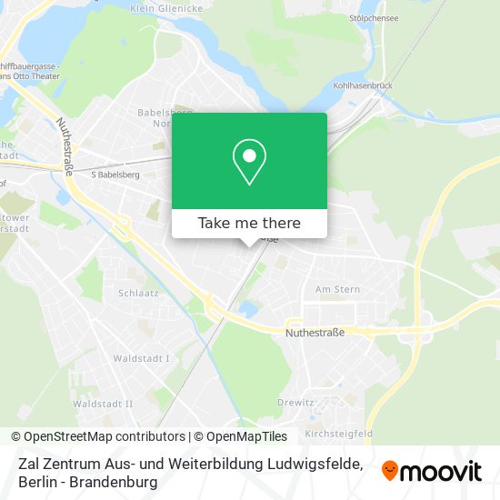 Zal Zentrum Aus- und Weiterbildung Ludwigsfelde map