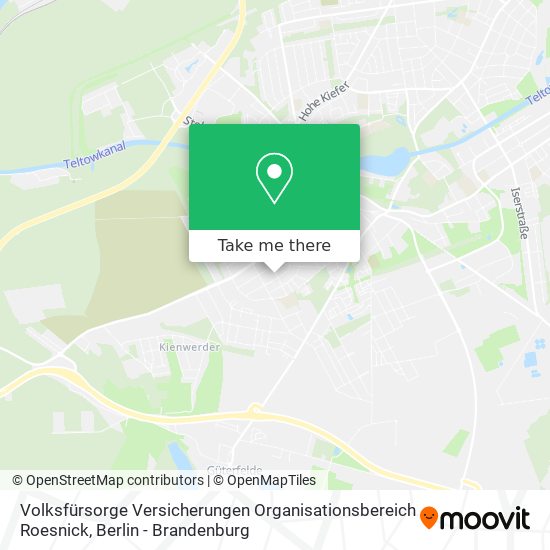 Volksfürsorge Versicherungen Organisationsbereich Roesnick map