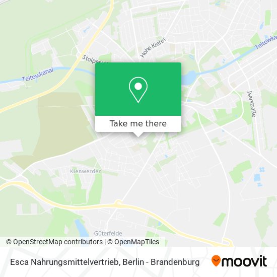 Esca Nahrungsmittelvertrieb map