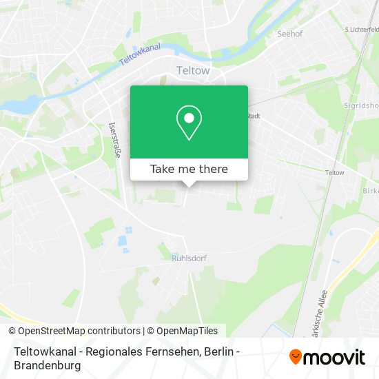 Карта Teltowkanal - Regionales Fernsehen