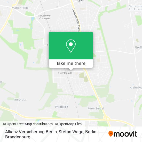 Allianz Versicherung Berlin, Stefan Wege map