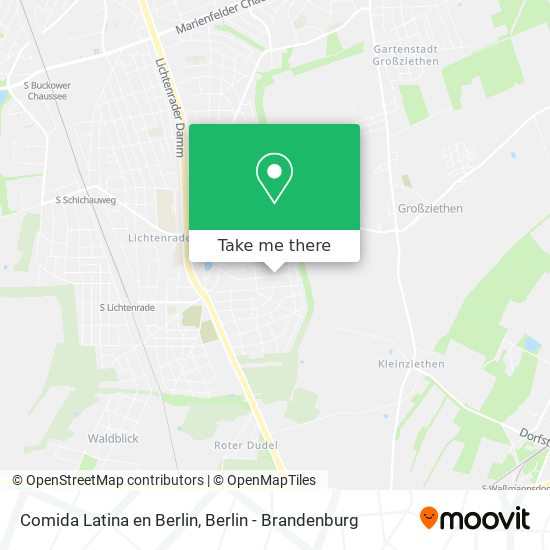 Comida Latina en Berlin map