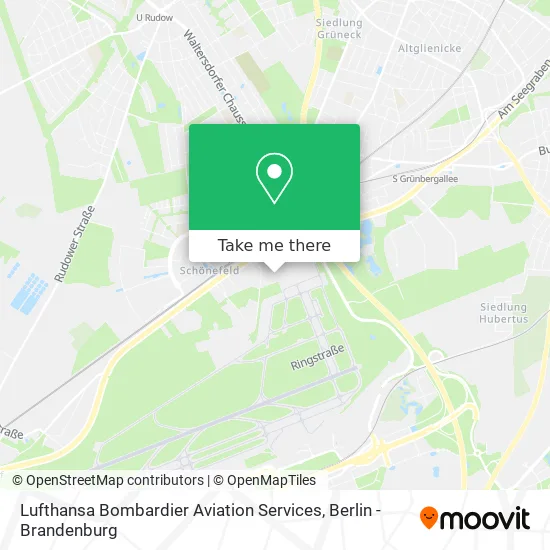 Lufthansa Bombardier Aviation Services map