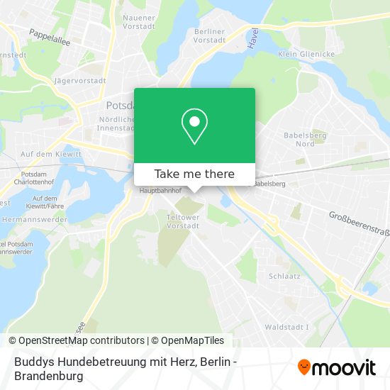 Карта Buddys Hundebetreuung mit Herz