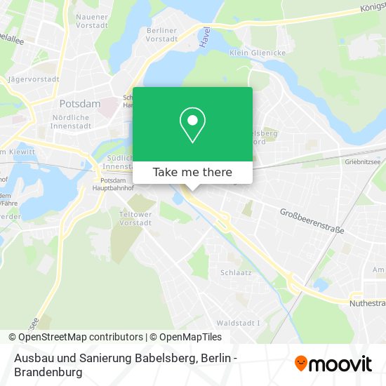 Карта Ausbau und Sanierung Babelsberg