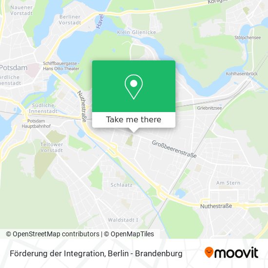 Förderung der Integration map