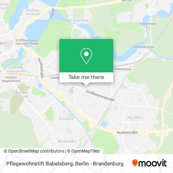Карта Pflegewohnstift Babelsberg