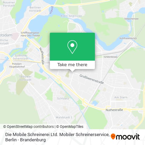 Карта Die Mobile Schreinerei Ltd. Mobiler Schreinerservice