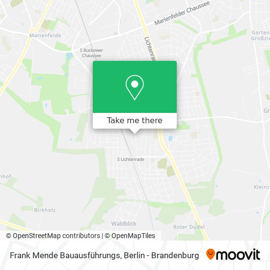 Frank Mende Bauausführungs map