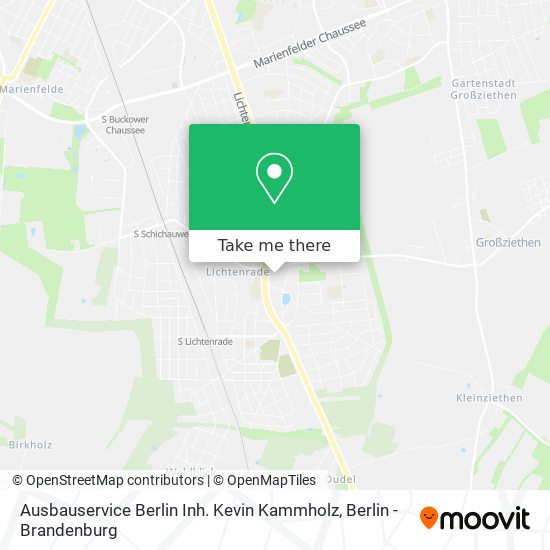 Карта Ausbauservice Berlin Inh. Kevin Kammholz