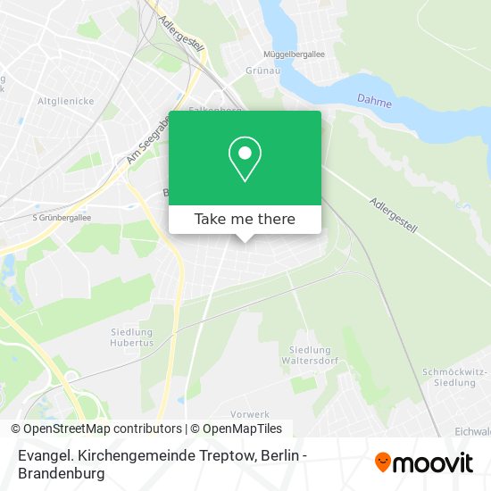 Evangel. Kirchengemeinde Treptow map